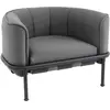 Emu - Fauteuil rembourré Dock - Noir - Tissu batyline de Ferrari - Des...