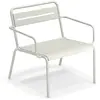 Emu - Fauteuil bas empilable Star - Blanc - Tôle galvanisée