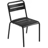 Emu - Chaise empilable Star - Noir - Tôle galvanisée