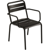 Emu - Fauteuil empilable Star - Noir - Tôle galvanisée