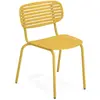 Emu - Chaise empilable Mom - Jaune - Acier verni - Designer Florent Coirier