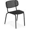 Emu - Chaise empilable Mom - Noir - Acier verni - Designer Florent Coi...