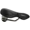 Selle Respiro Relaxed Unisex pour Citybike et Trekking, Noire 256x227 mm