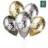 Non communiqué 5 ballons bio shiny nombre 50 33cm multicolore - gemar 313925