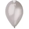 50 ballons latex métallisés argent bio 30 - gemar 113808