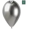 25 BALLONS LATEX BIO SHINY 33CM ARGENT