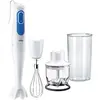 Mixeur Plongeant Avec Hachoir Omelette - Mq3025wh - Blanc Et Bleu Braun