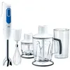 Mq3045wh Mixeur Plongeant Avec 2 Hachoirs Aperitive - Blanc Et Bleu Braun