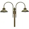 Moretti Luce Lampe pour mât Luca laiton ancien-cuivre, 2 lampes