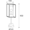 Moretti Luce Potelet Cubic³ 3369 laiton ancien/opale