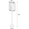Moretti Luce Borne lumineuse Cubic³ 3370 laiton ancien/opale