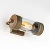 Moretti Luce Applique ext. Silindar 3389, laiton ancien/transp.