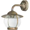 Moretti Luce Applique d'extérieur Olivia, IP44, laiton, verre