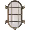 Moretti Luce Applique ovale Hook en laiton vieilli