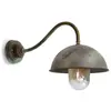 Moretti Luce Applique murale Circle 3238 arquée, laiton ancien