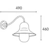 Moretti Luce Applique d'extérieur Campanula 2093 laiton antique profon...