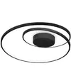 Ideallux Ideal Lux Plafonnier LED Dali, noir, métal, Ø 60 cm