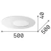 Ideallux Ideal Lux Plafonnier LED Iride, blanc, Ø 50 cm, métal