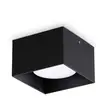 Ideallux Ideal Lux Downlight Spike Square, noir, aluminium, 10 x 10 cm