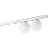 Ideallux Ideal Lux plafonnier Binomio, blanc, à 2 lampes, métal, verre