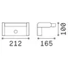 Ideallux Ideal Lux applique d'extérieur LED à capteur Swipe gris métal 3.000K