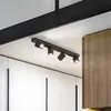 Ideallux Rudy Barre de spot de plafond à 4 lumières, noir - Ideal Lux