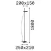 Ideallux Ideal Lux - lift Lampadaire led Intégré 1950Lm 3000K Blanc