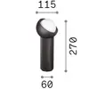 Lampe de table Ideal Lux 1x G9 noire IP20 BLOOM 352848