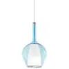 Ideallux Suspension Ideal Lux Kalique 1, bleue, Ø 18 cm, plastique