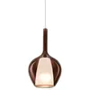 Ideallux Suspension Ideal Lux Kalique 1, couleur cuivre, Ø 18 cm