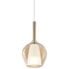 Ideallux Suspension Ideal Lux Kalique 1, couleur ambre, Ø 18 cm