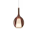 Ideallux Suspension Ideal Lux Kalique 2, couleur cuivre, Ø 18 cm