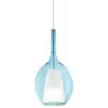 Ideallux Suspension Ideal Lux Kalique 2, bleue, Ø 18 cm, plastique