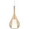 Ideallux Suspension Ideal Lux Kalique 3, couleur ambre, Ø 18 cm