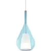 Ideallux Suspension Ideal Lux Kalique 3, bleue, Ø 18 cm, plastique