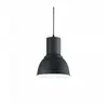 Breeze - Suspension à 1 ampoule en forme de dôme noir, E27 - Ideal Lux