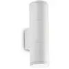 IDEAL LUX Applique murale blanche gun 2 ampoules en aluminium