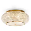 Ideallux Ideal Lux plafonnier Pasha, doré, cristal, Ø 55 cm