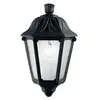 Anna - Lanterne murale extérieure à 1 ampoule noire IP44, E27 - Ideal Lux