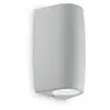 Applique murale extérieure KEOPE Gris 2x4,5W - IDEAL LUX - 147796