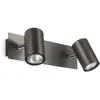 Ideal Lux - Applique murale Noire spot 2 ampoules - Noir