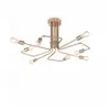Ideal Lux Plafonnier Laiton antique TRIUMPH 8 ampoules