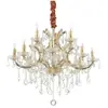 Ideallux Ideal Lux Lustre Napoléon, doré, cristal 12flg.