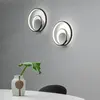 IDEAL LUX Applique murale led décorative swirl intégrée noir, 3000k