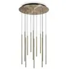 Ideallux Ideal Lux Filo suspension LED à 12 lampes laiton