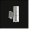 Ideal Lux Applique murale aluminium gun 2 ampoules
