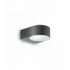 IDEAL LUX Applique murale Anthracite iko 1 ampoule - Gris