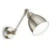 Ideal Lux Newton - Applique murale d'intérieur réglable à 1 lumière, nickel, E27