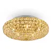 Ideal Lux Plafonnier Doré en cristal KING 5 ampoules