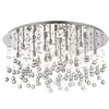 Ideal Lux Plafonnier Chrome en cristal MOONLIGHT 15 ampoules
